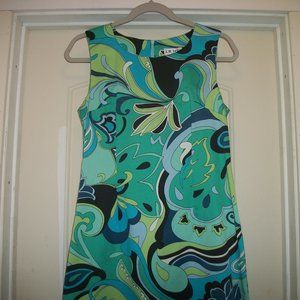 60S GIRL STYLED DESIGNER DOES 60S FLOWER POWER STYLE DRESS 8 P